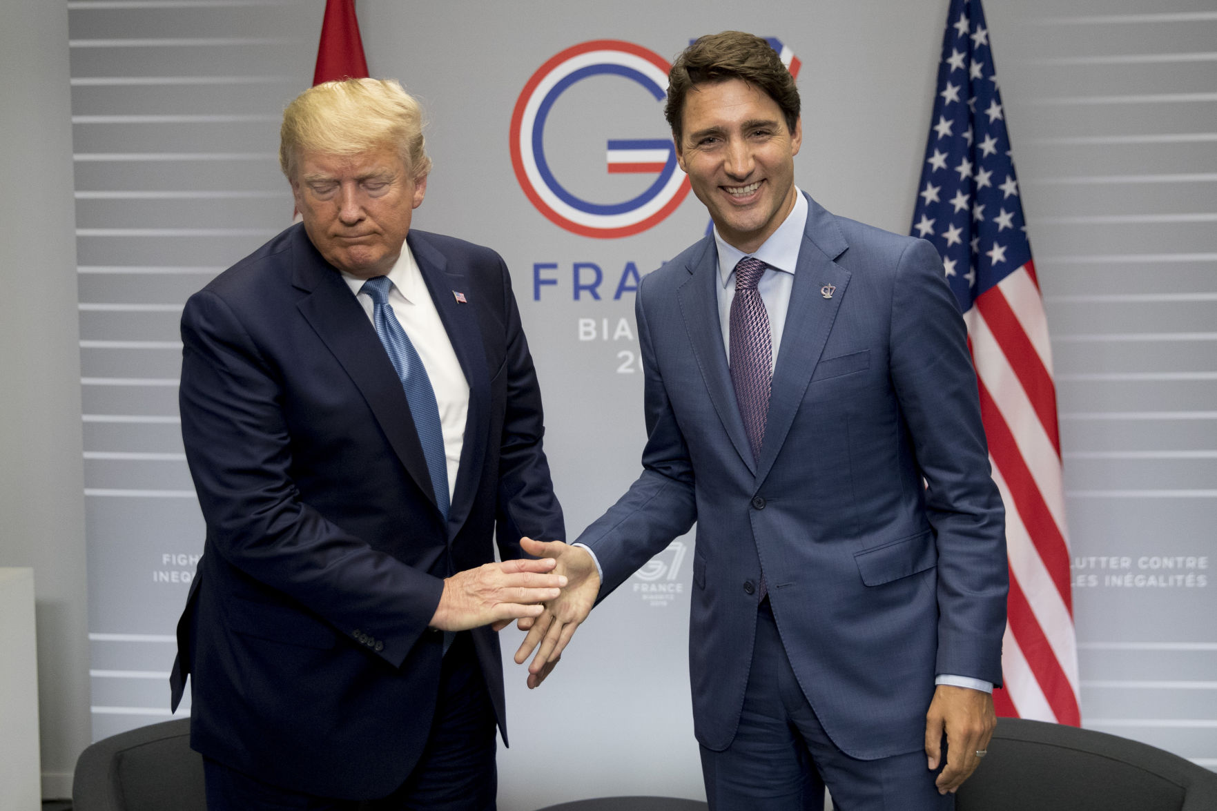 APTOPIX France G7 Summit Trump